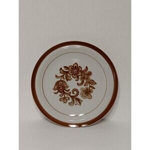 Vintage Brown Monterrey Stoneware Plate Made in Japan, 1970s Dinnerware
